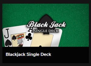 Blackjack single deck