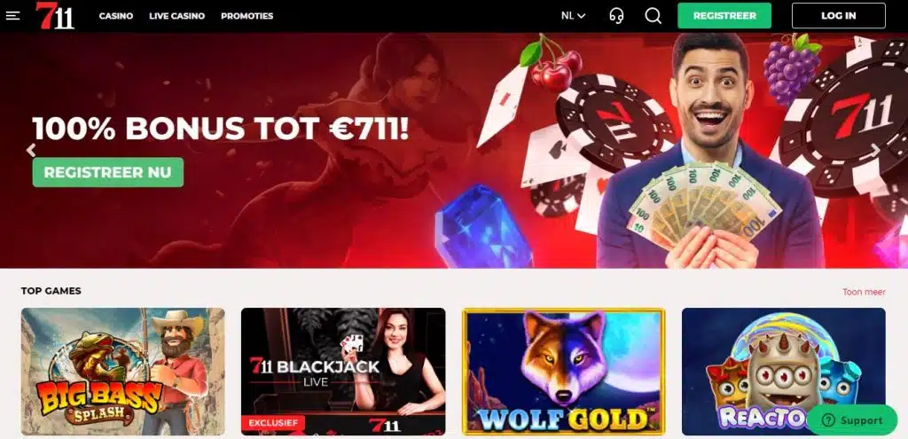 711 casino homepage
